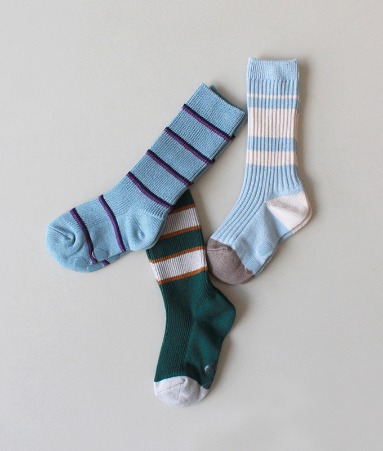 Sky Long-Ankle socks 3 pairs 1 SET