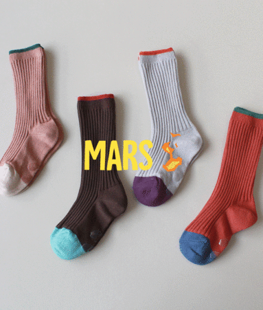 Mars Long-Ankle socks 4 pairs 1 SET