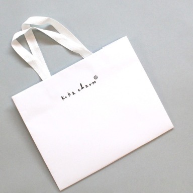 [BAG]Bag- White Shopping Bag(L)