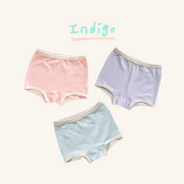 [UNDERWEAR] INDIGO 3 pairs 1 SET_Girl