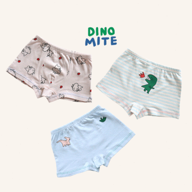 [UNDERWEAR] DINO-MITE 3 pairs 1 SET_Boy