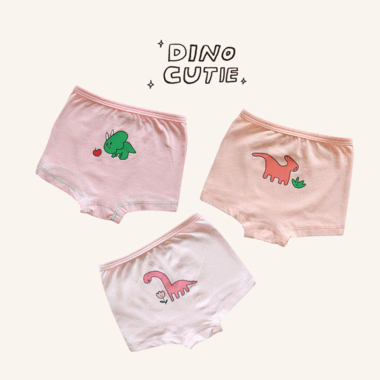 [UNDERWEAR] DINO CUTIE 3 pairs 1 SET_Girl