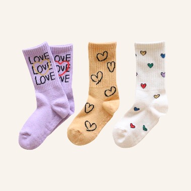 [ANKLE] HEART SIGNAL 3 pairs 1 SET